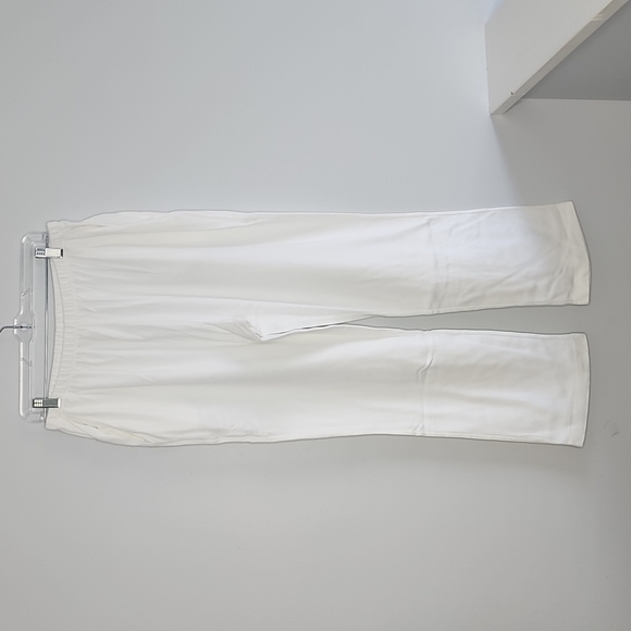 Lands End Sport Knit High Rise Pull On Pants White Plus Size 0X - Picture 1 of 5